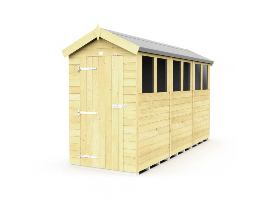 4ft x 12ft Apex Shed