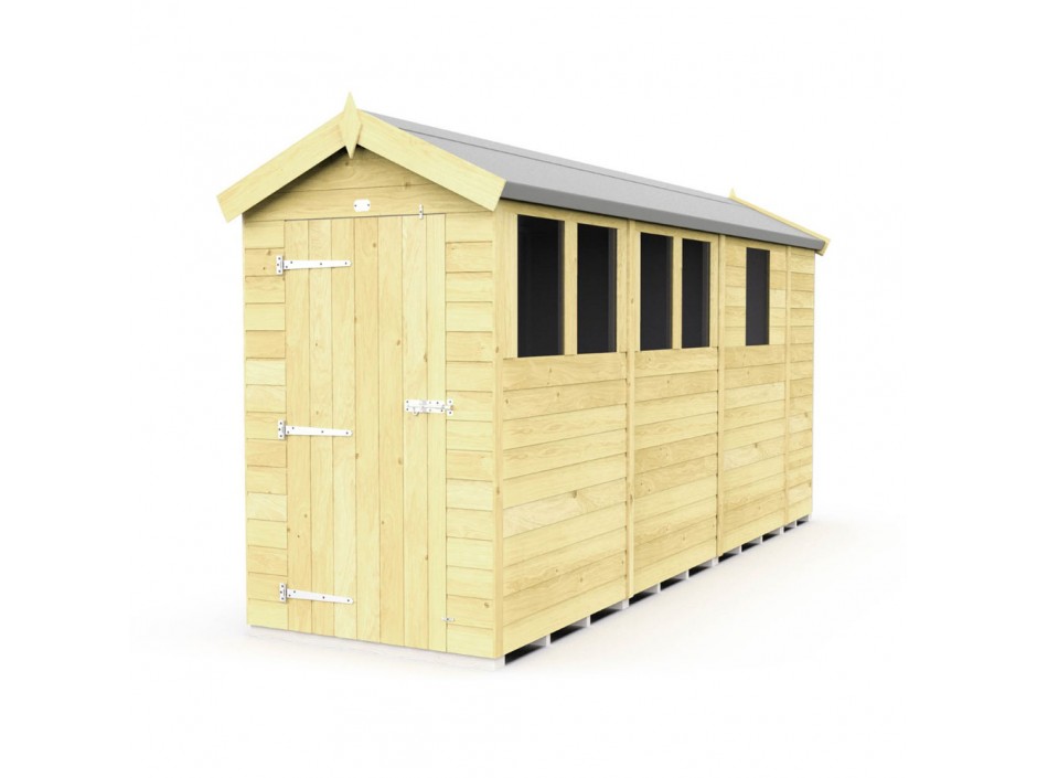 4ft x 13ft Apex Shed