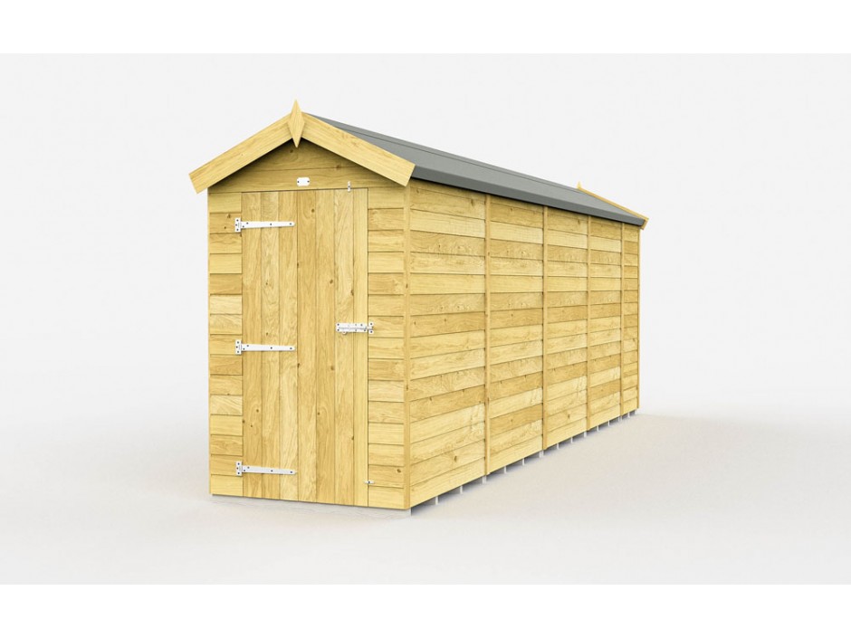 4ft x 17ft Apex Shed