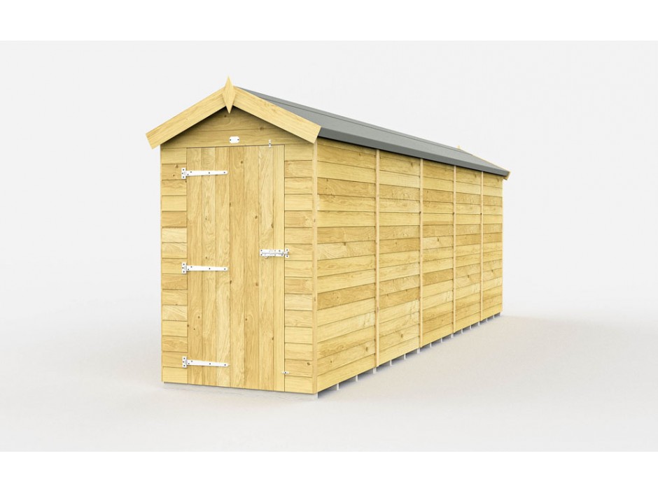 4ft x 19ft Apex Shed