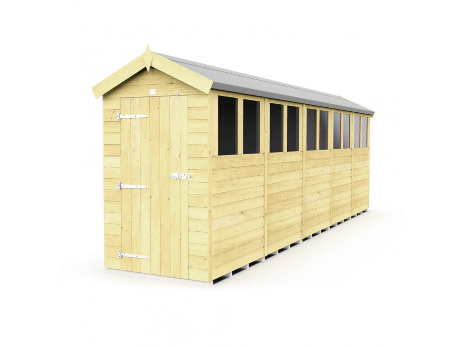 4ft x 20ft Apex Shed