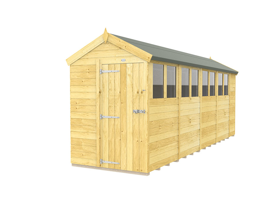 5ft x 18ft Apex Shed