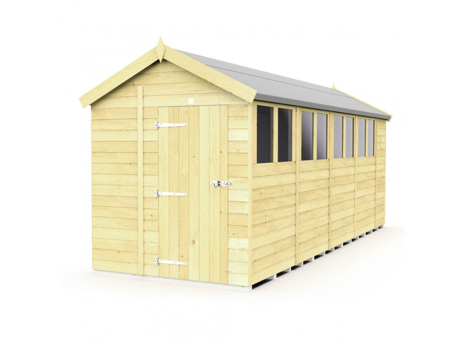 6ft x 19ft Apex Shed