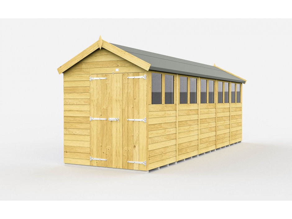 7ft x 20ft Apex Shed