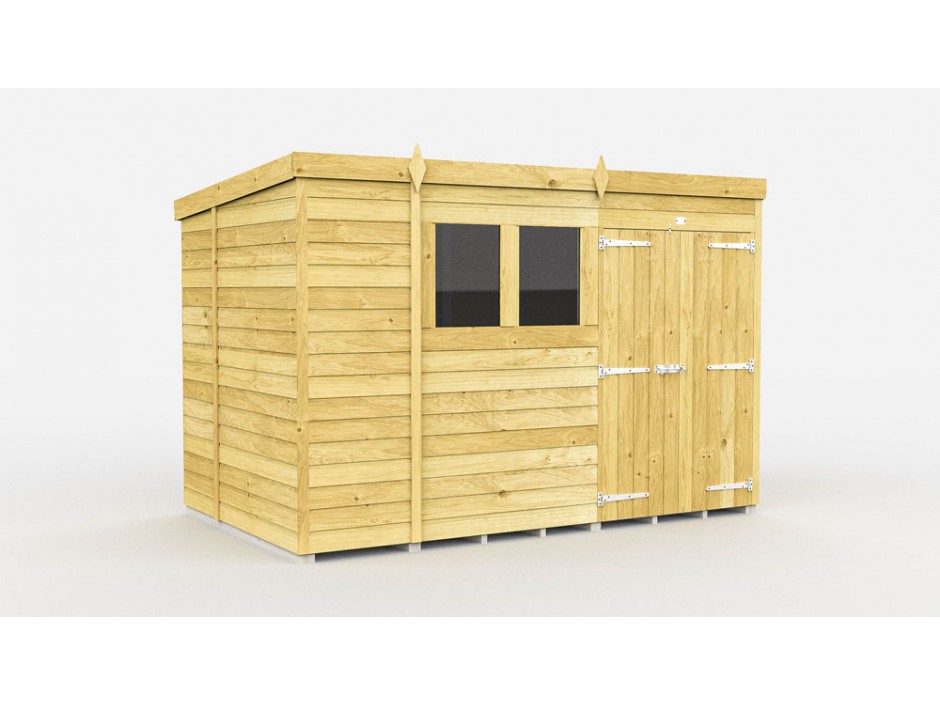 11ft x 6ft Pent Shed