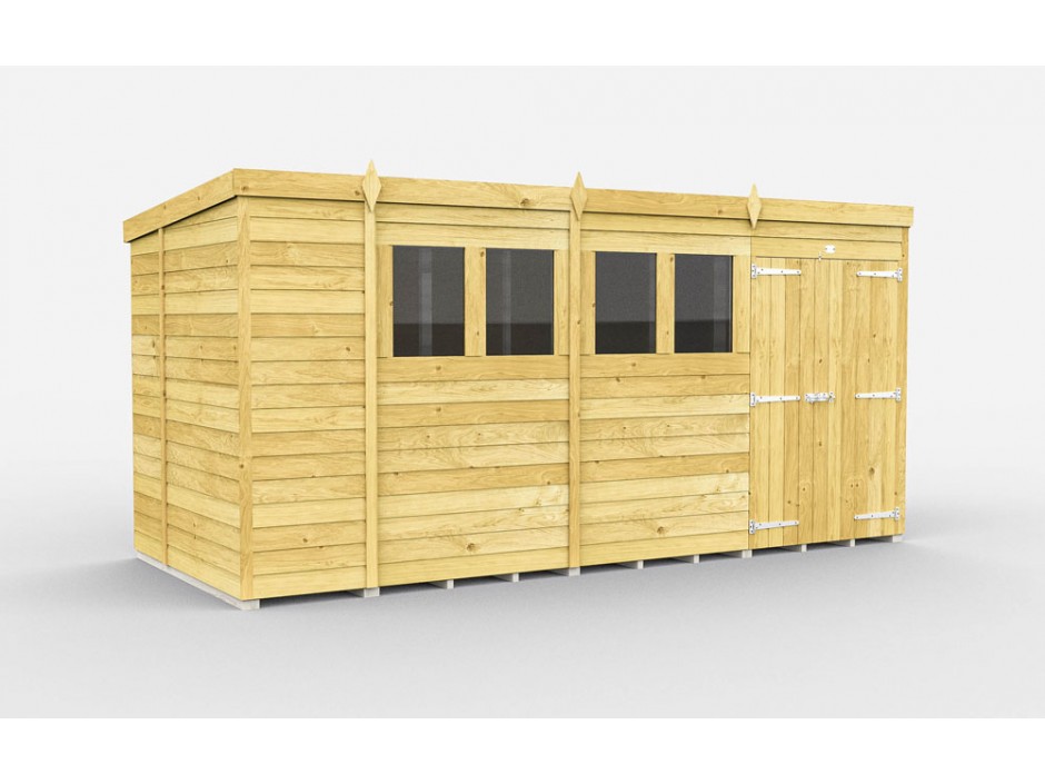 15ft x 6ft Pent Shed