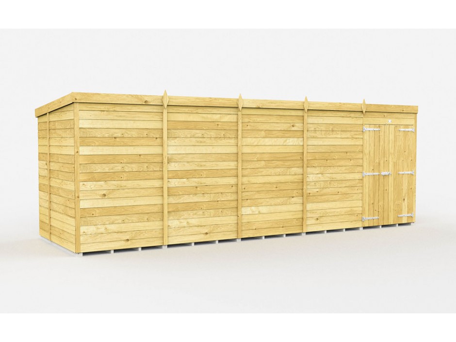 17ft x 6ft Pent Shed