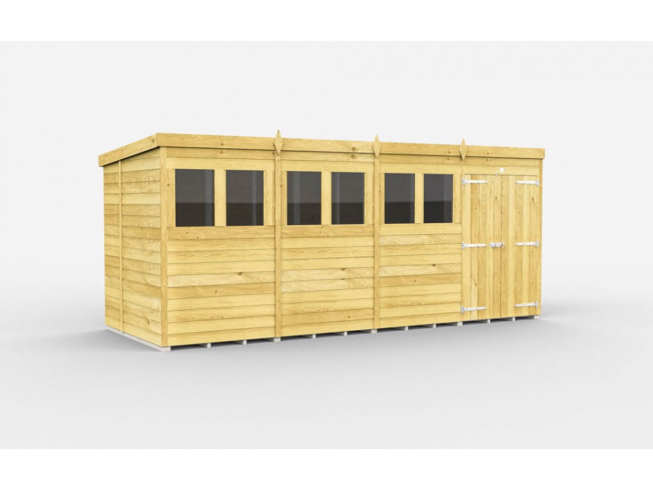 16ft x 7ft Pent Shed