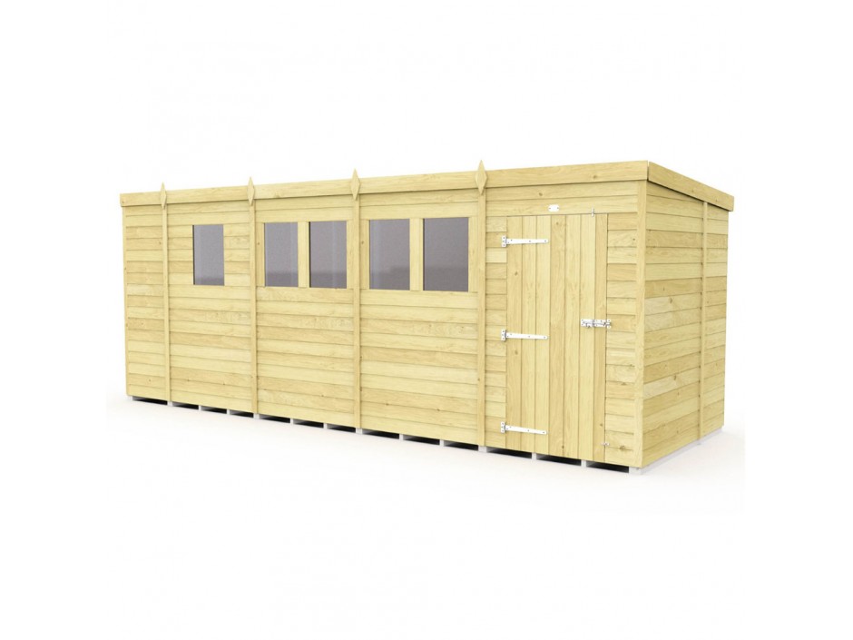 17ft x 7ft Pent Shed