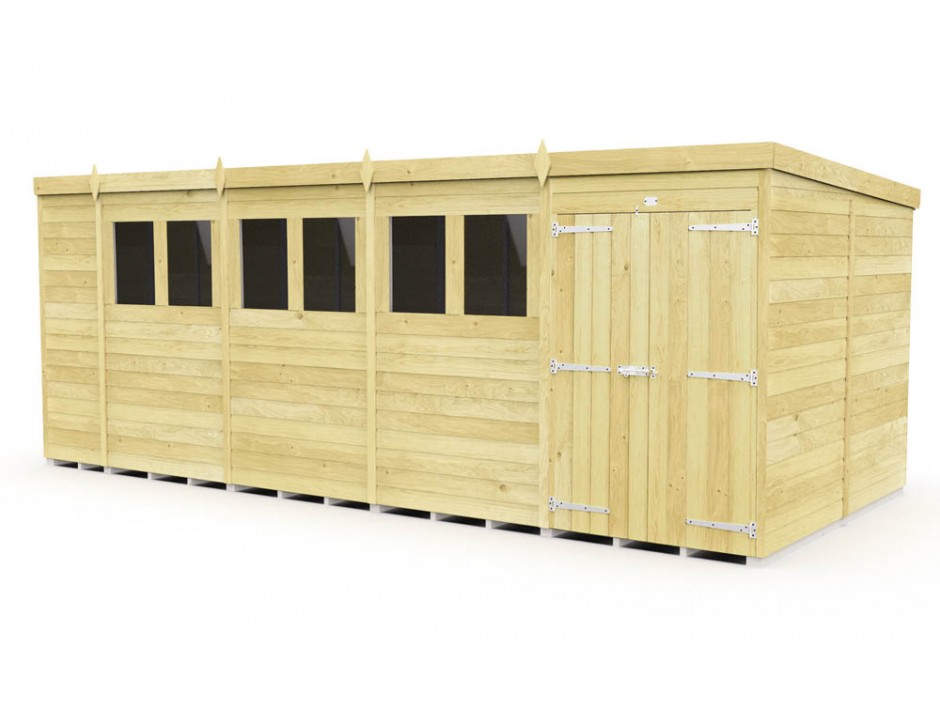 19ft x 8ft Pent Shed