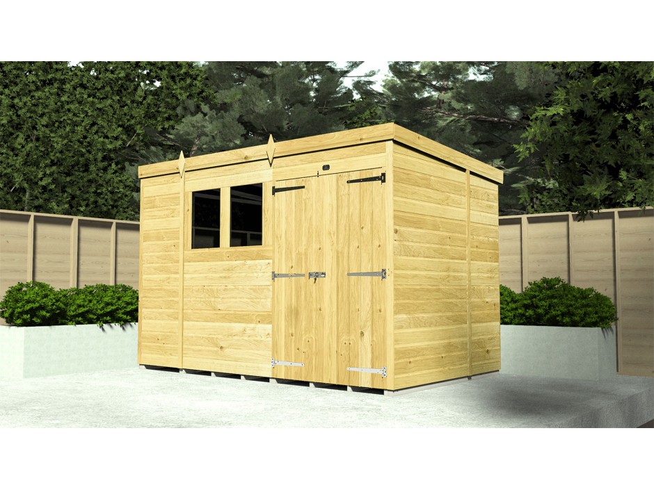 18ft x 8ft Pent Shed