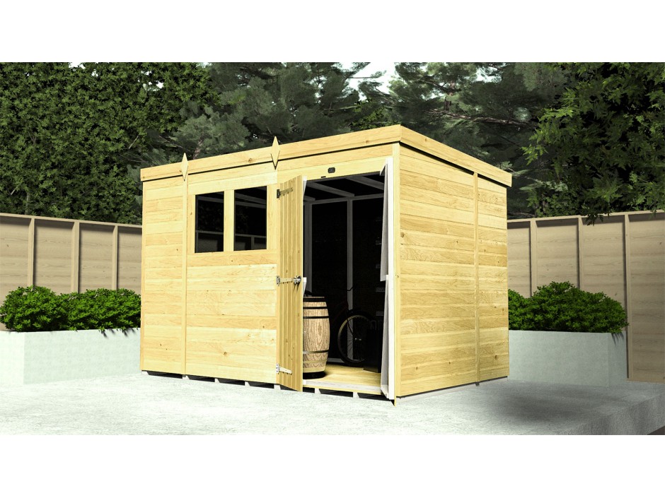 12ft x 4ft Pent Shed