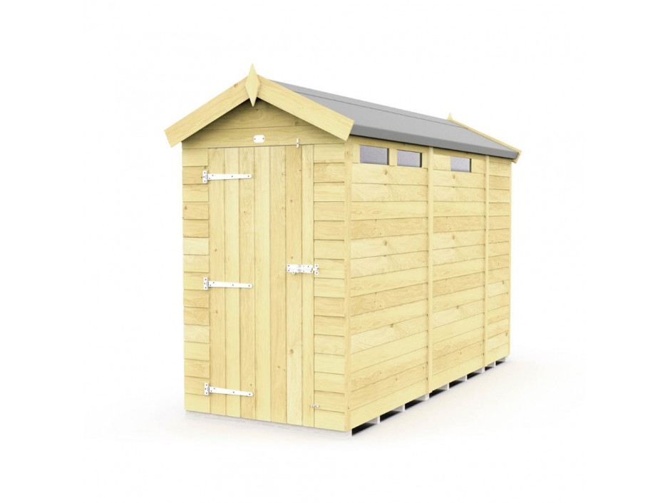 4ft x 9ft Apex Security Shed