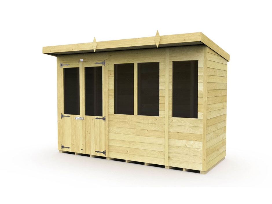 10ft x 4ft Pent Summer House