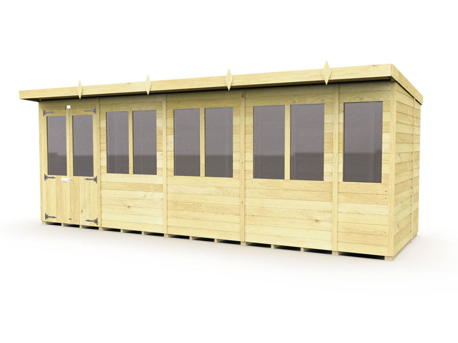 18ft x 6ft Pent Summer House