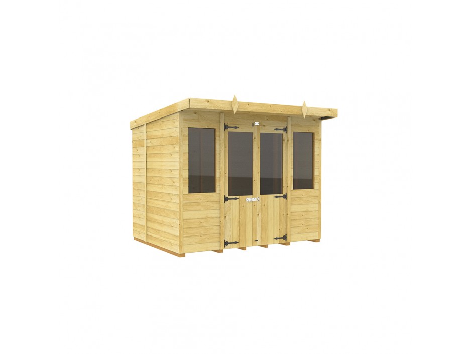 8ft x 7ft Pent Summer House