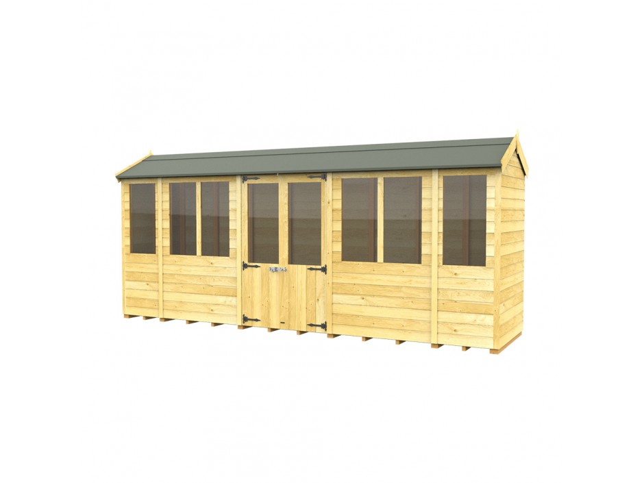 4ft x 16ft Apex Summer House