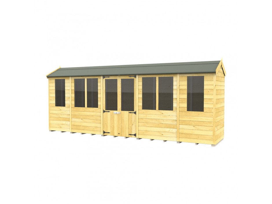 4ft x 18ft Apex Summer House