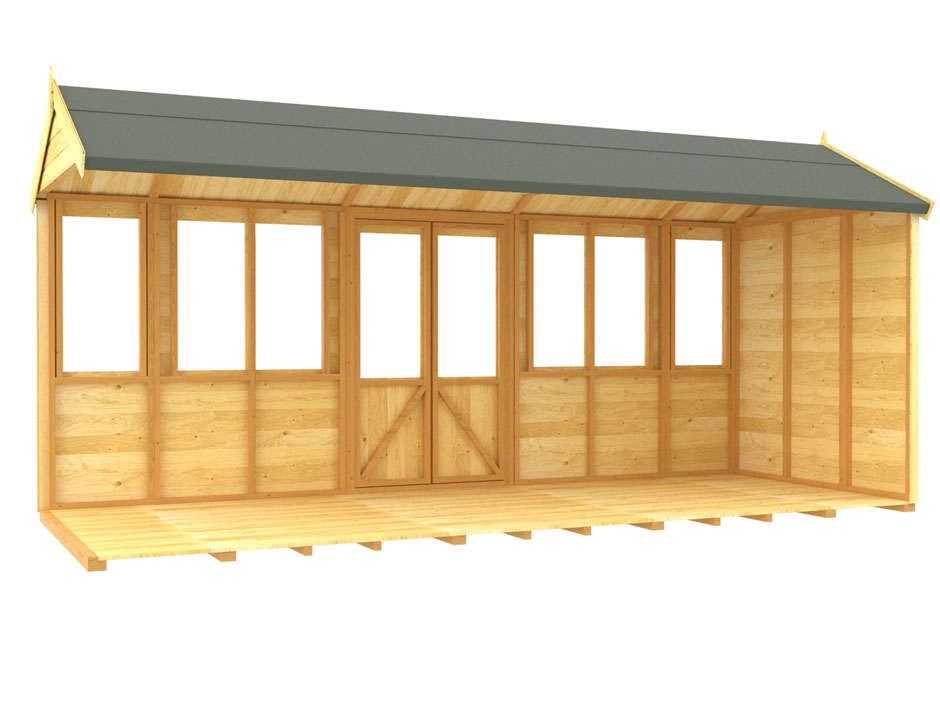 5ft x 16ft Apex Summer House