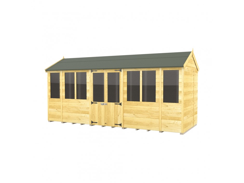 6ft x 16ft Apex Summer House