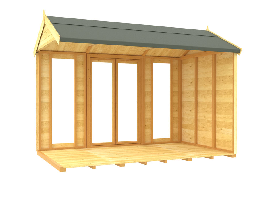 6ft x 10ft Apex Summer House (Full Height Window)