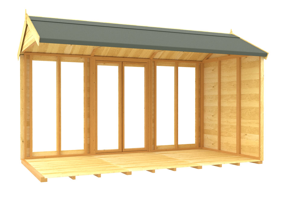 7ft x 12ft Apex Summer House (Full Height Window)