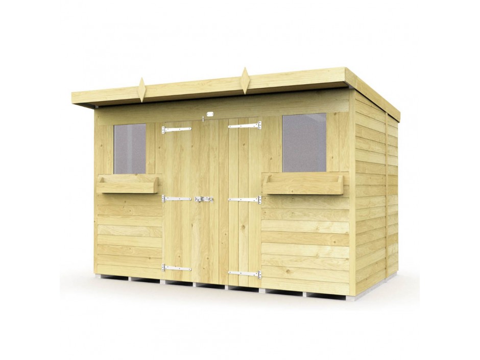 10ft x 5ft Pent Summer Shed