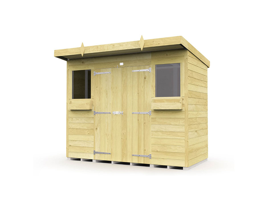 8ft x 4ft Pent Summer Shed