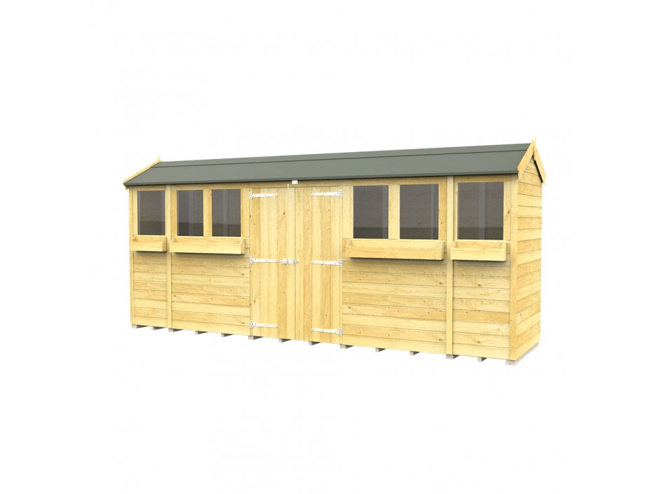 4ft x 16ft Apex Summer Shed