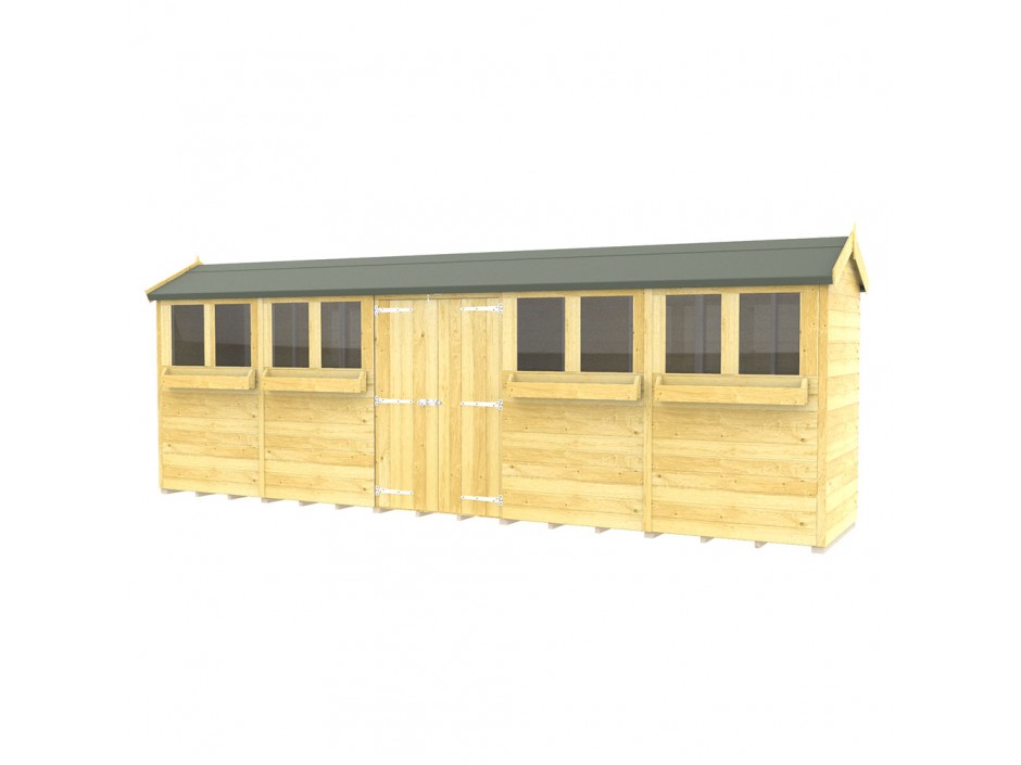 4ft x 20ft Apex Summer Shed