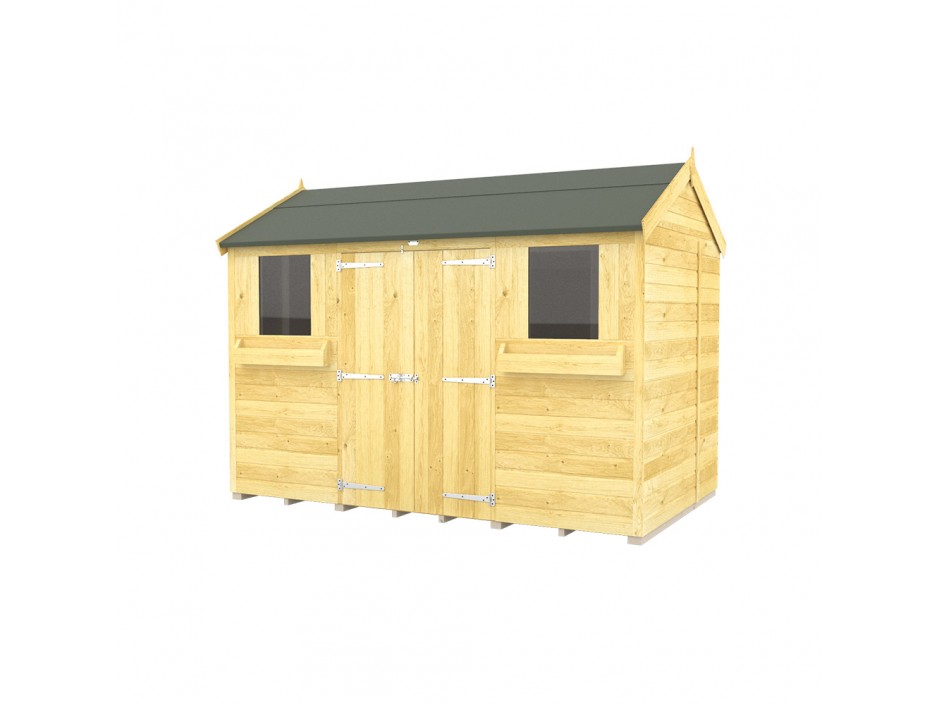 7ft x 10ft Apex Summer Shed