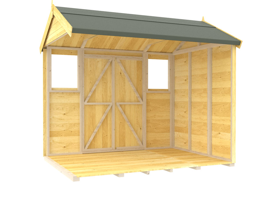 7ft x 8ft Apex Summer Shed