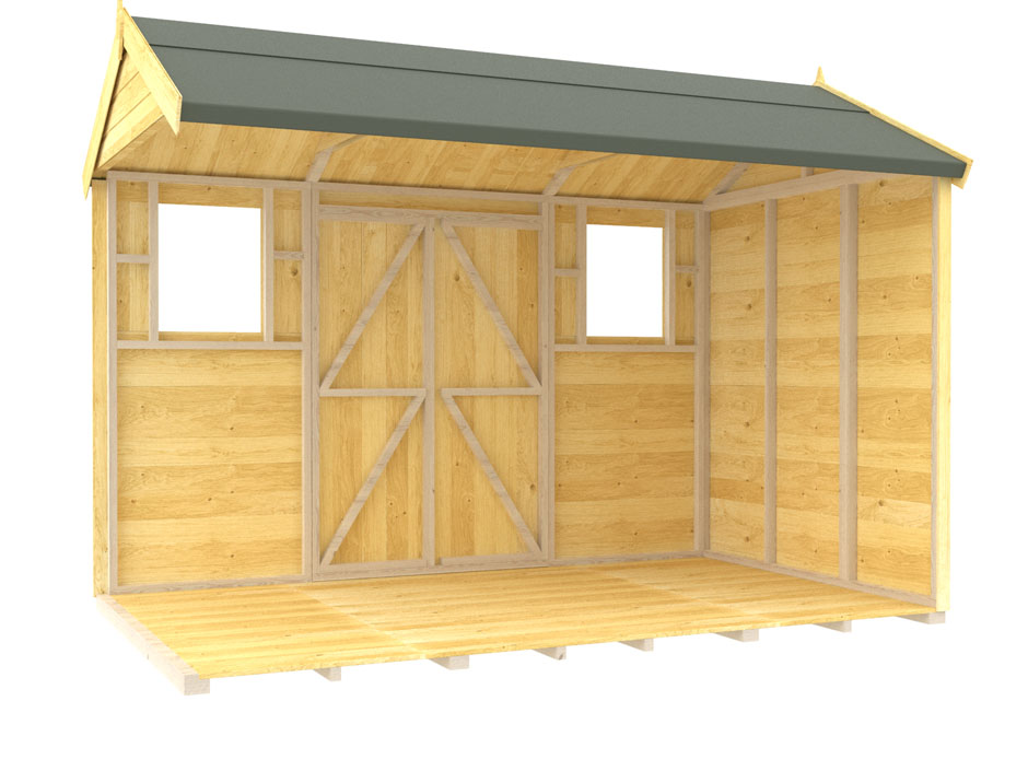 8ft x 10ft Apex Summer Shed