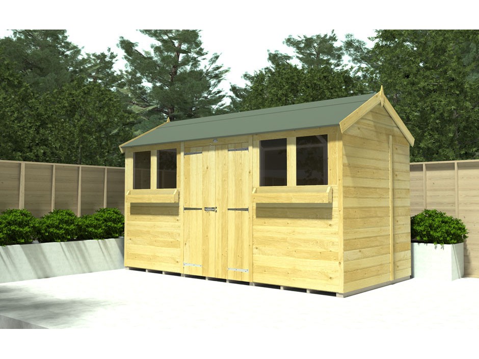 8ft x 14ft Apex Summer Shed